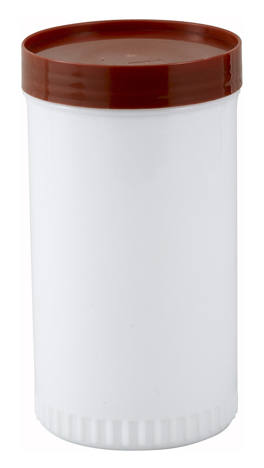 Winco PPB-2B 2 Qt. Brown Spout & Lid Liquor/Juice Pour Bottle