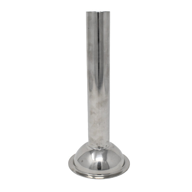 Omcan 10023 30mm Stainless Steel Grinder Spout for #22 Meat Grinder