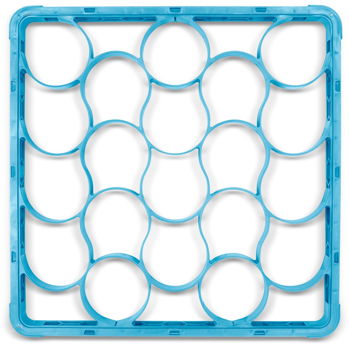 Carlisle REW20S14 Carlisle Blue 20-Compartment Polypropylene OptiClean NeWave Short Glass Rack Extender