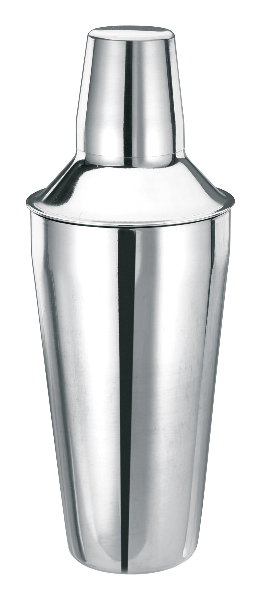 Winco BS-3P 28 oz. Stainless Steel 3-Piece Classic Bar Shaker Set