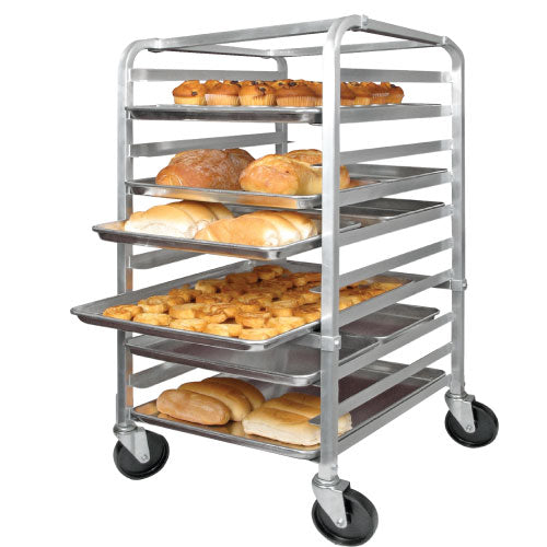 Winco ALRK-10 10-Tier Aluminum Sheet Pan Rack, Half-Height