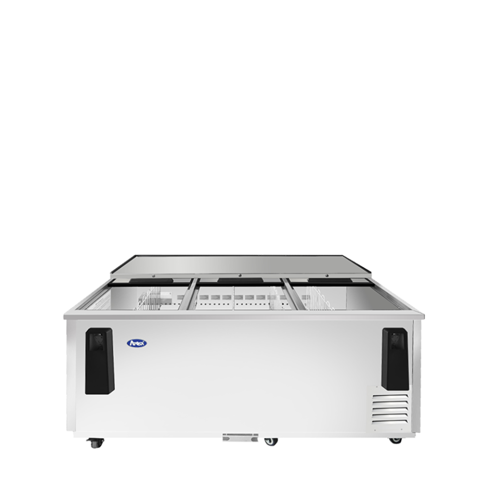 Atosa MBC80GR 21.2 cu. ft. 80" Stainless Steel Exterior Bottle Cooler