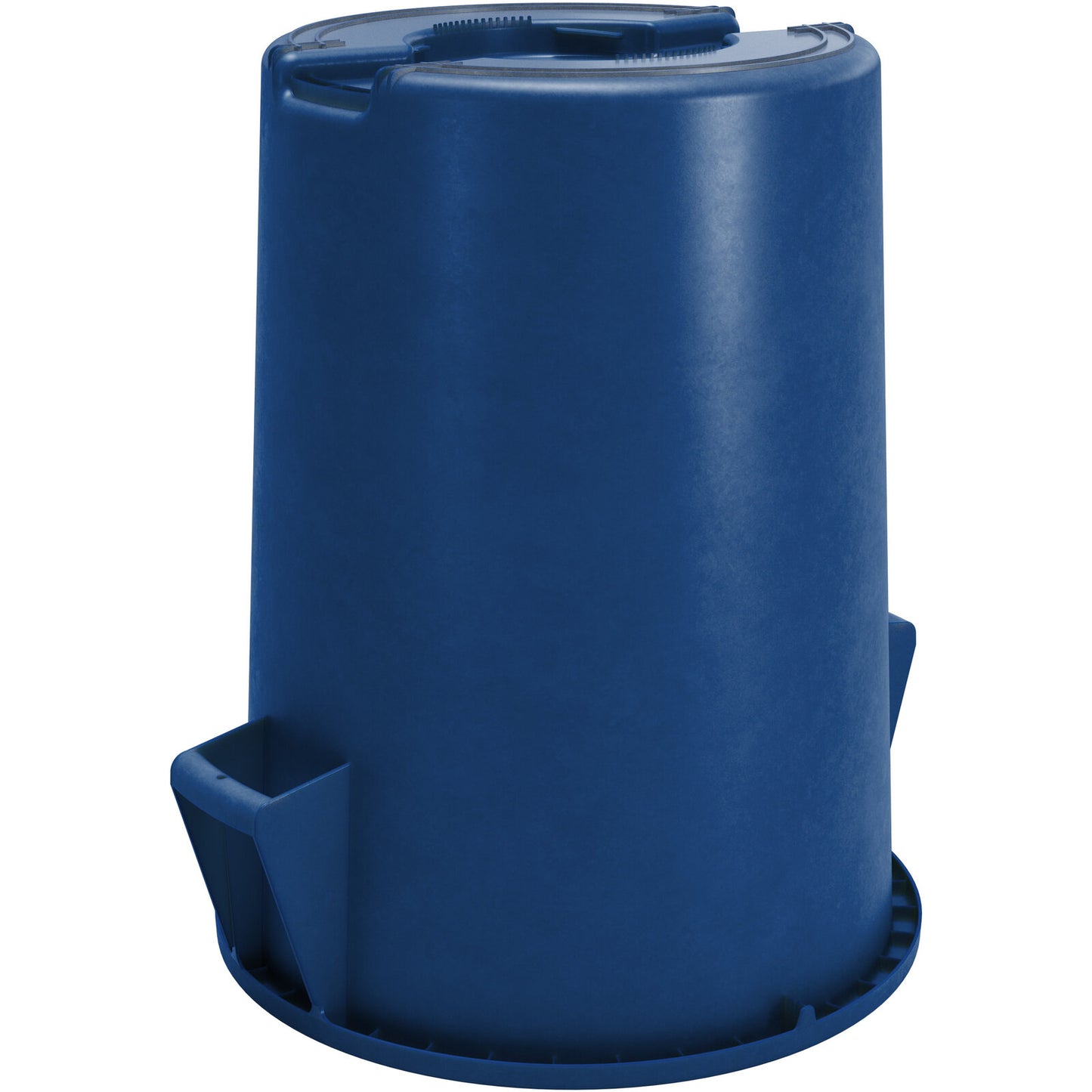 Sparta 84102014 20 Gallon Blue Round Polyethylene Bronco Waste Bin Trash Container