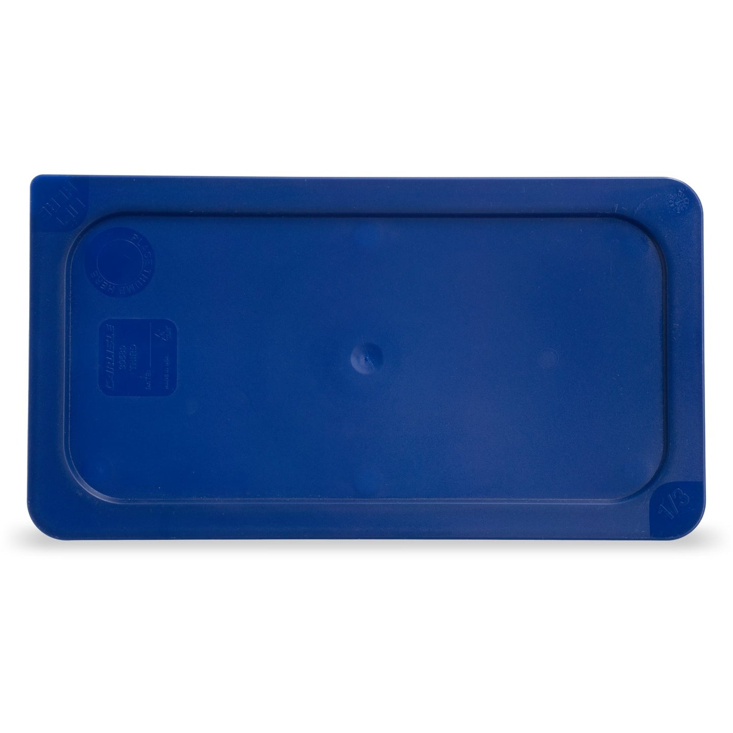 Carlisle 3058060 1/3 Size Dark Blue Polyethylene Smart Lids Food Pan Lid