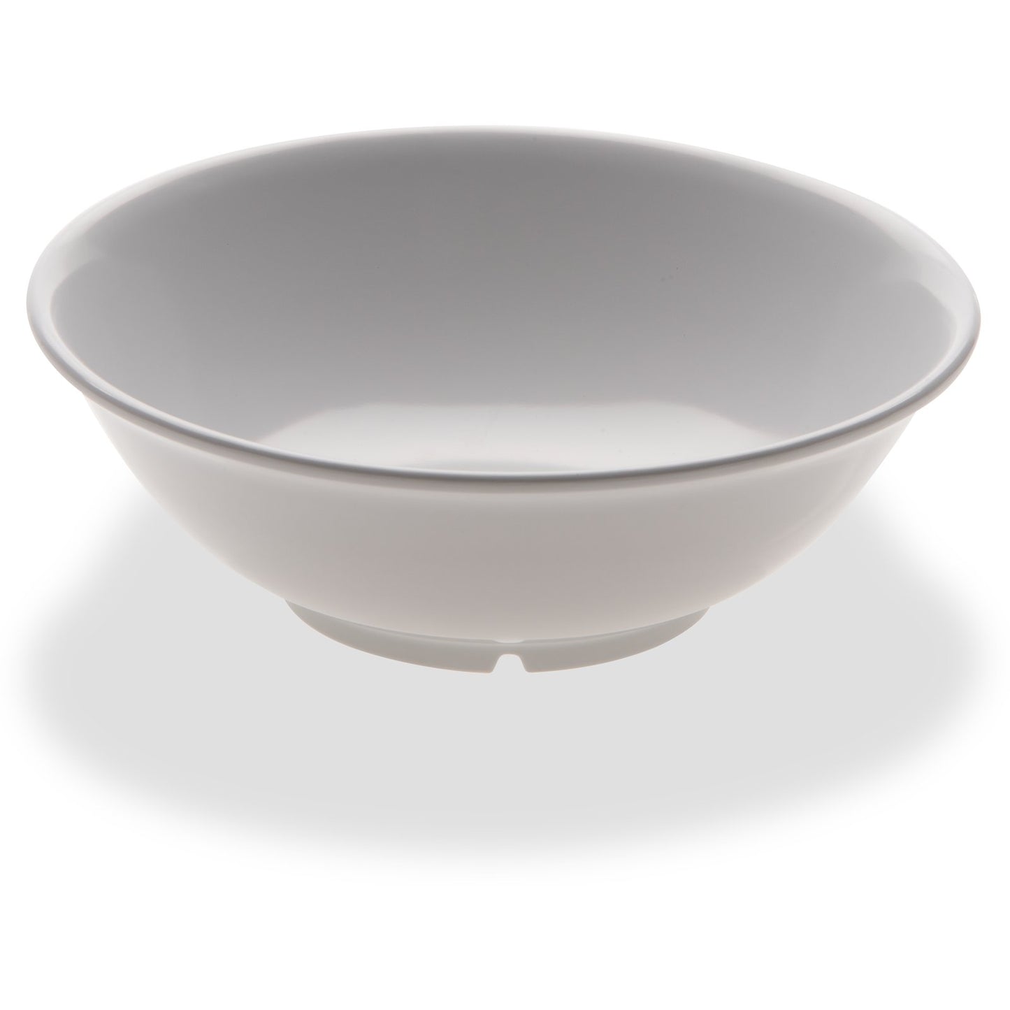 Carlisle 4373802 36 oz White Melamine Footed Serving Bowl