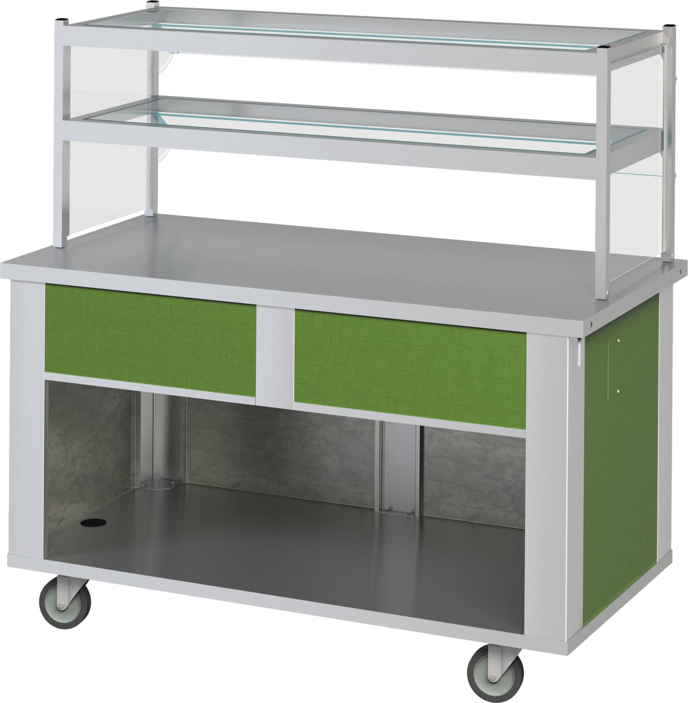 Dinex DXP2ST 35" L x 30" W x 36" H Stainless Steel DineXpress Solid Top Counter