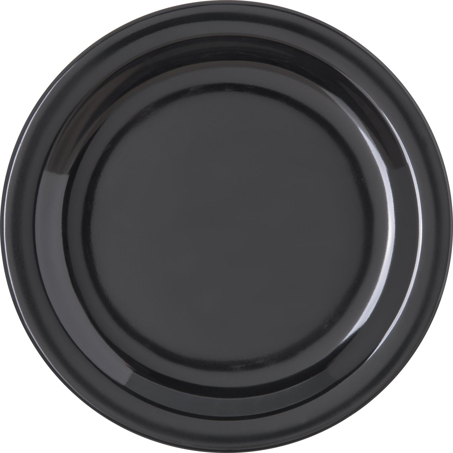 Carlisle 4350303 7.25" Black Dallas Ware Melamine Salad Plate