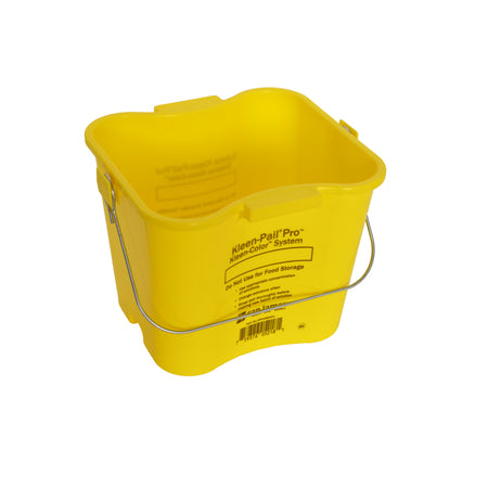 San Jamar KPP196KCYL Yellow Polypropylene Kleen Pail Pro Kleen-Color 6 Quart