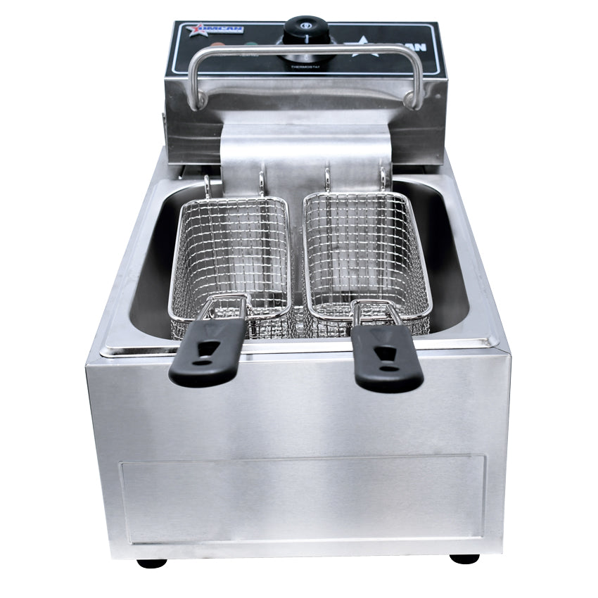 Omcan 34867 6 Qt (7 Liters) Electric Single Countertop Fryer