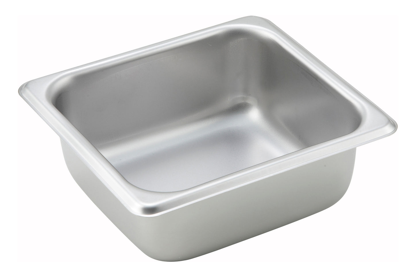 Winco SPS2 1/6 Size Stainless Steel Straight-sided Steam Pan, 2-1/2" Deep