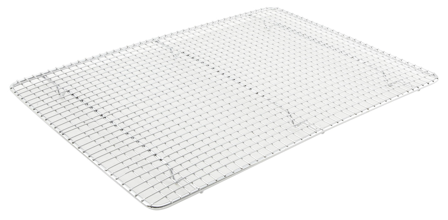 Winco PGW-1216 12" x 16-1/2" Chrome-Plated Pan Grate for Half-size Sheet Pan