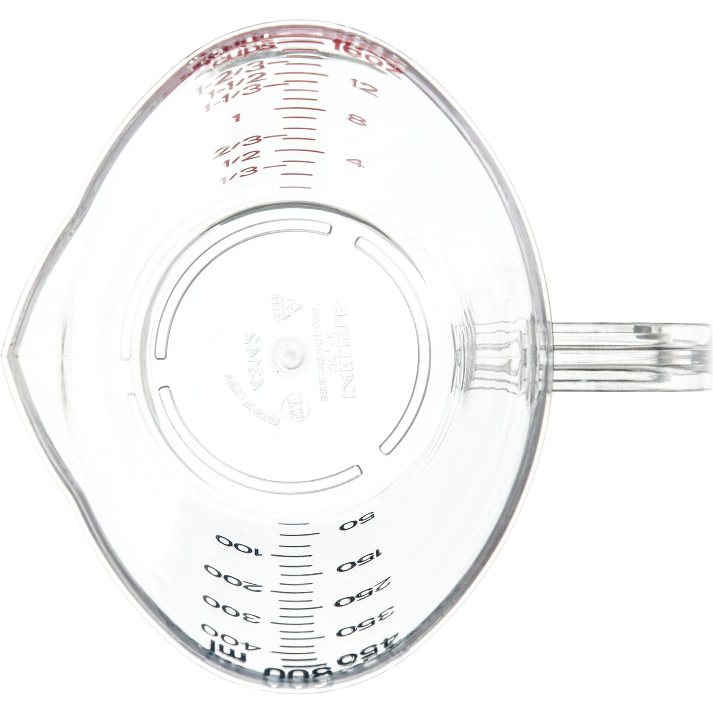 Carlisle 4314207 1 pt Clear Polycarbonate Commercial Measuring Cup
