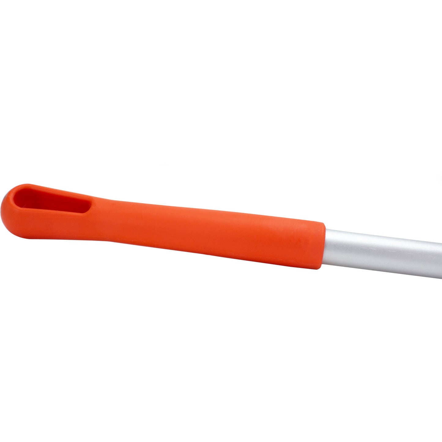 Carlisle 40216EC24 48" Orange Natural Aluminum Handle with Color-Coded Tip and Hang Up Cap