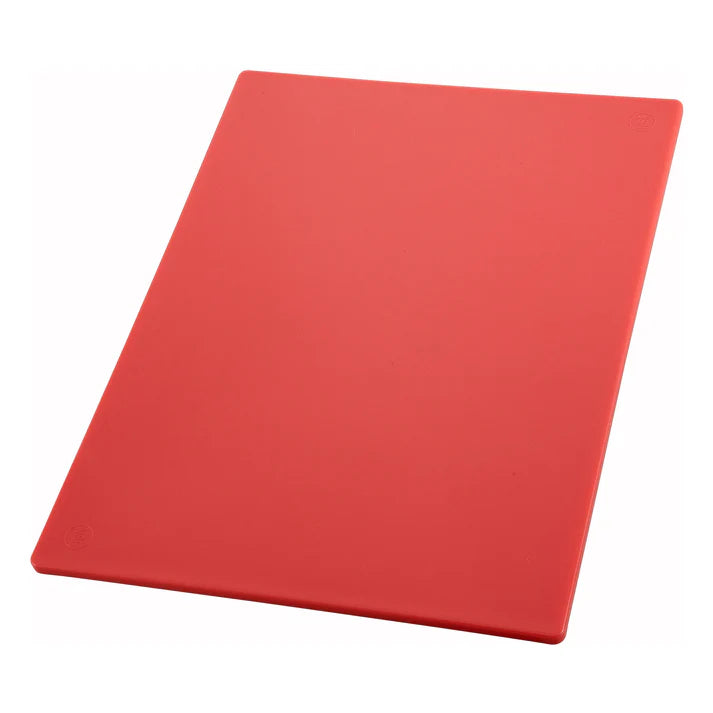 Winco CBRD-1824 18" x 24" x 1/2" Red Cutting Board