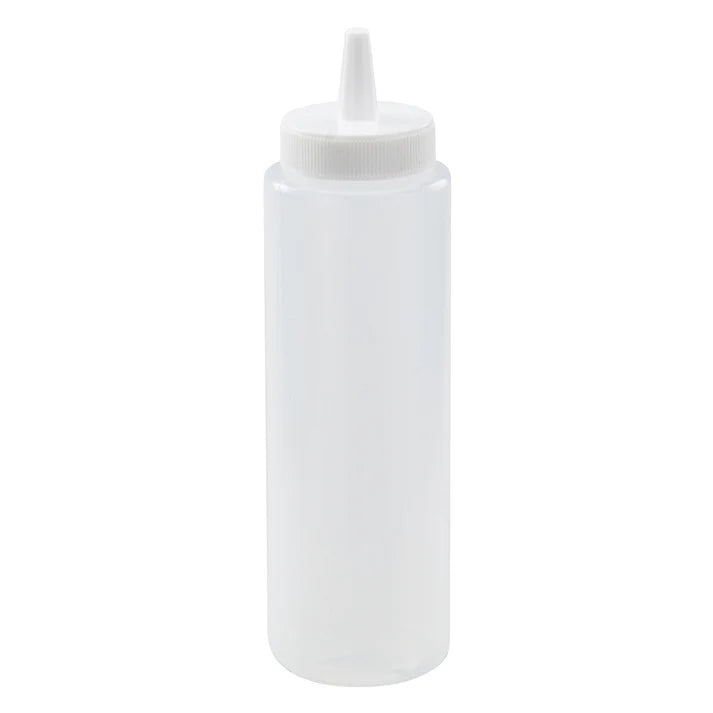 Winco PSB-08C 8 oz. Clear Squeeze Bottles (6pcs/pack)