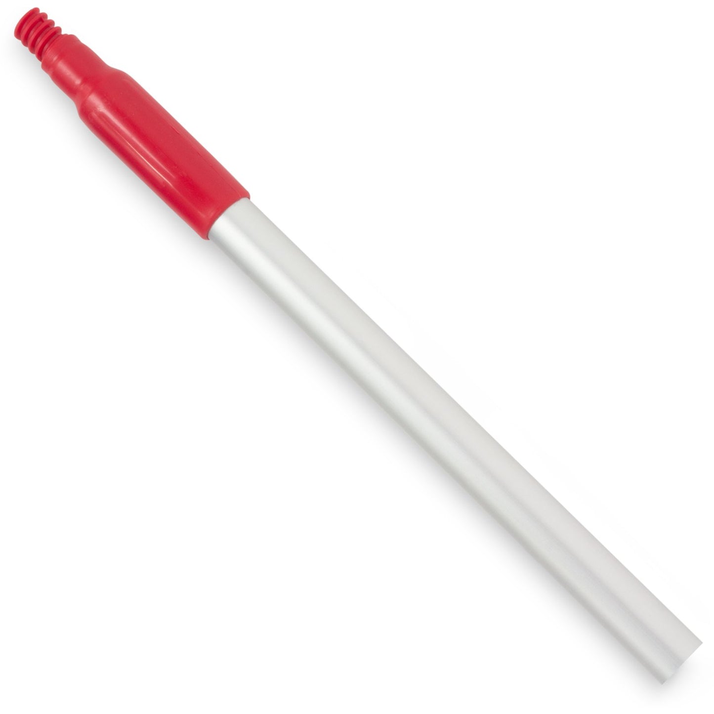 Carlisle 40216EC05 48" Red Natural Aluminum Handle with Color-Coded Tip and Hang Up Cap