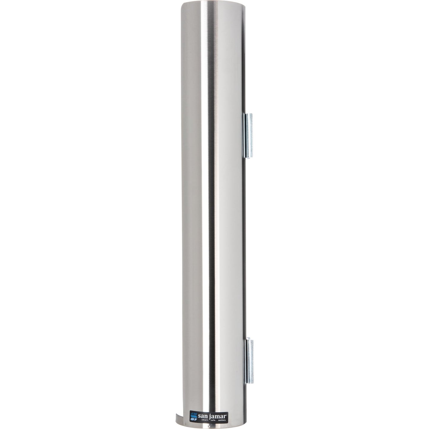 San Jamar L3400 Stainless Steel Wall-Mount Lid Dispenser for 12-24 oz. Cup Lids