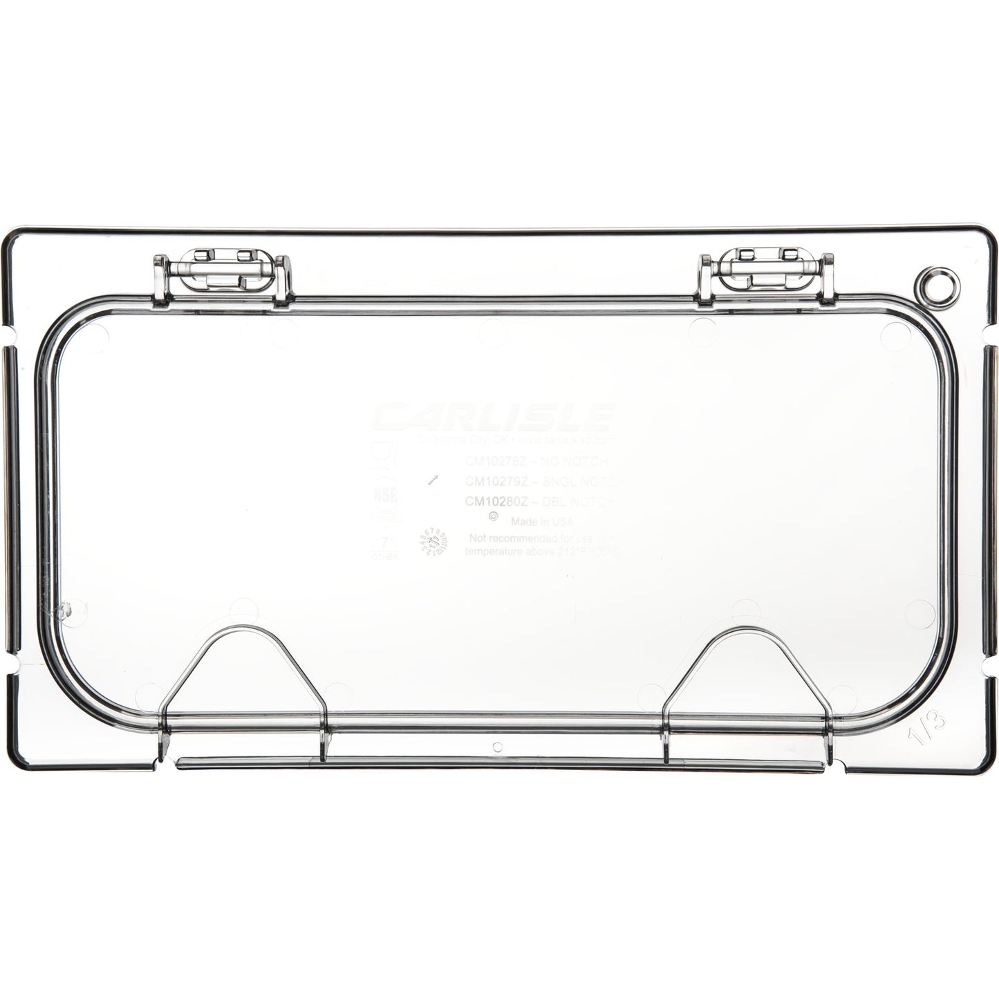 Carlisle CM10278Z07 1/3 Size Clear Coldmaster EZ Access Lid