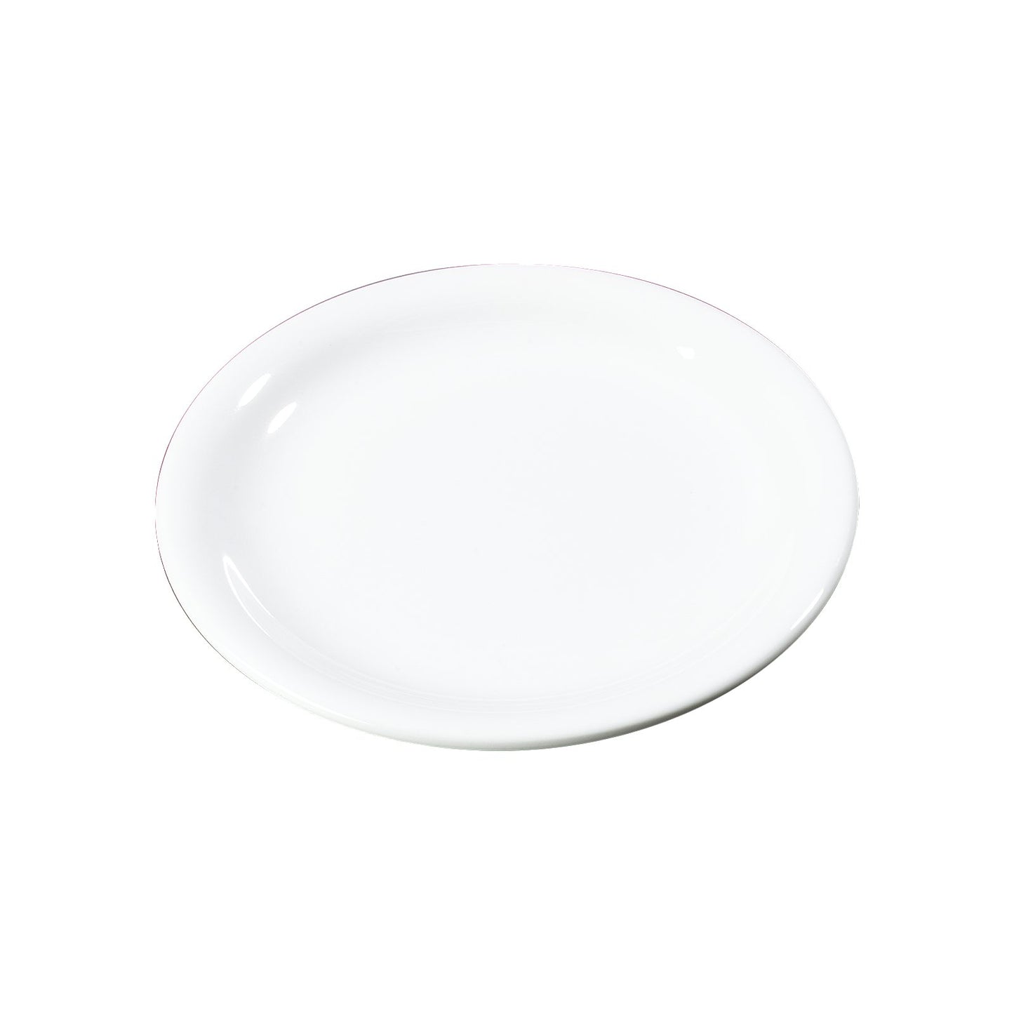 Carlisle 3300602 7.25" White Sierrus Melamine Narrow Rim Salad Plate