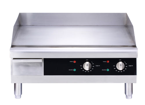 Omcan 43213 24" Electric Stainless Steel Countertop Griddle