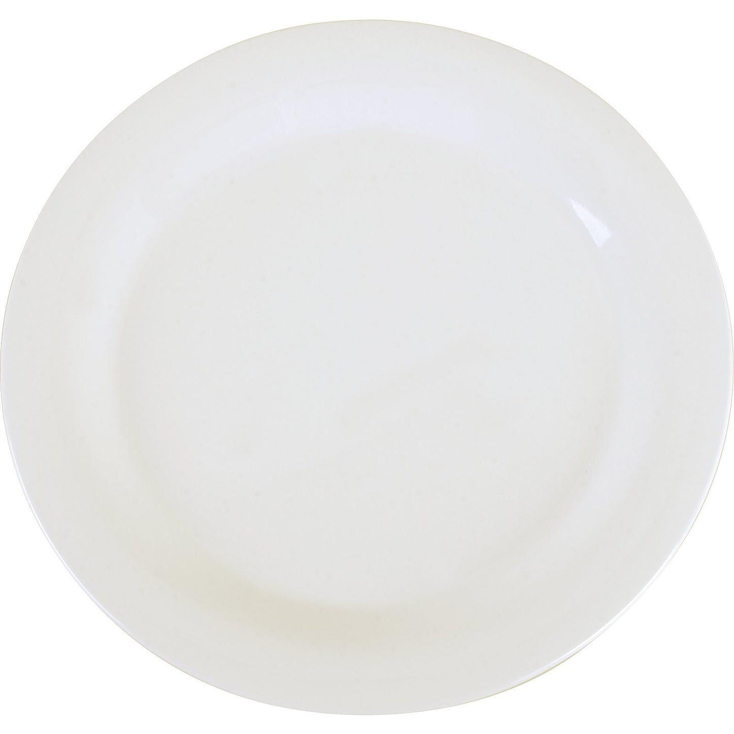 Carlisle 3300202 10.5" White Sierrus Melamine Narrow Rim Dinner Plate