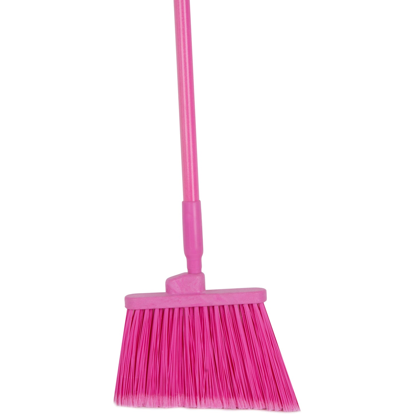 Carlisle 41082EC26 56" Pink Color Coded Duo-Sweep Flagged Angle Broom