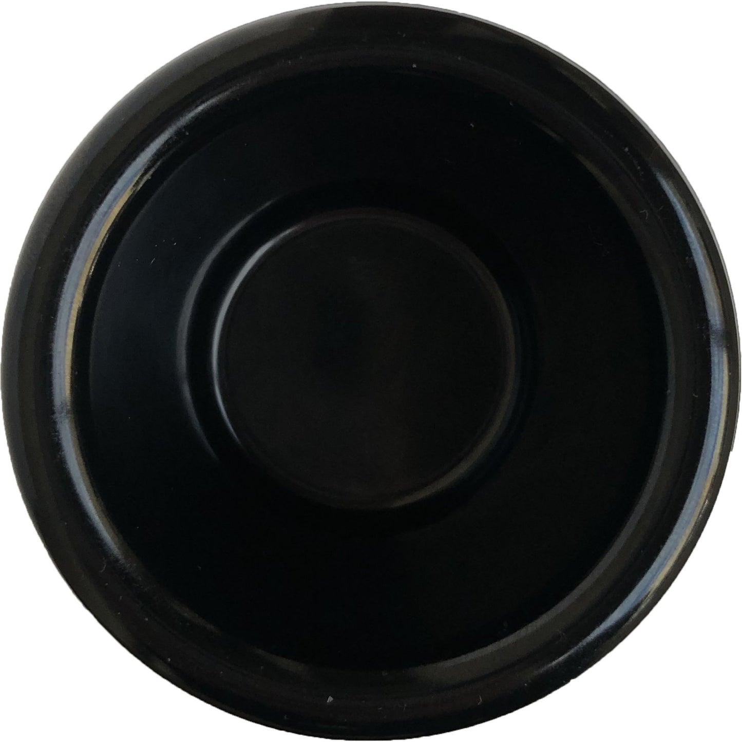 Carlisle S27603 1.5 oz Black Melamine Smooth Ramekin