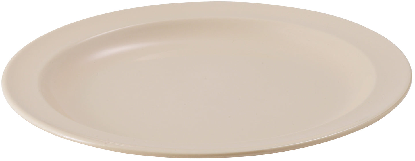 Winco MMPR-10 10" Tan Round Melamine Plates