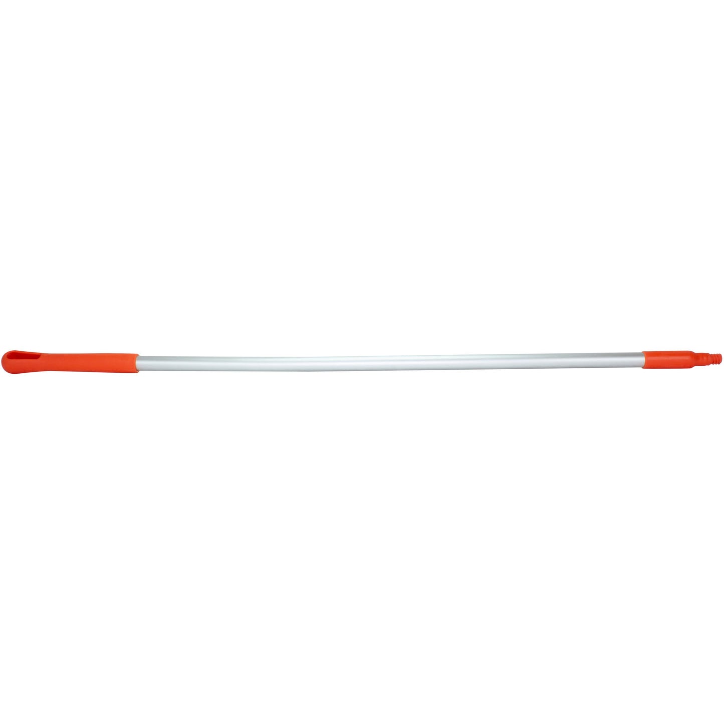 Carlisle 40216EC24 48" Orange Natural Aluminum Handle with Color-Coded Tip and Hang Up Cap