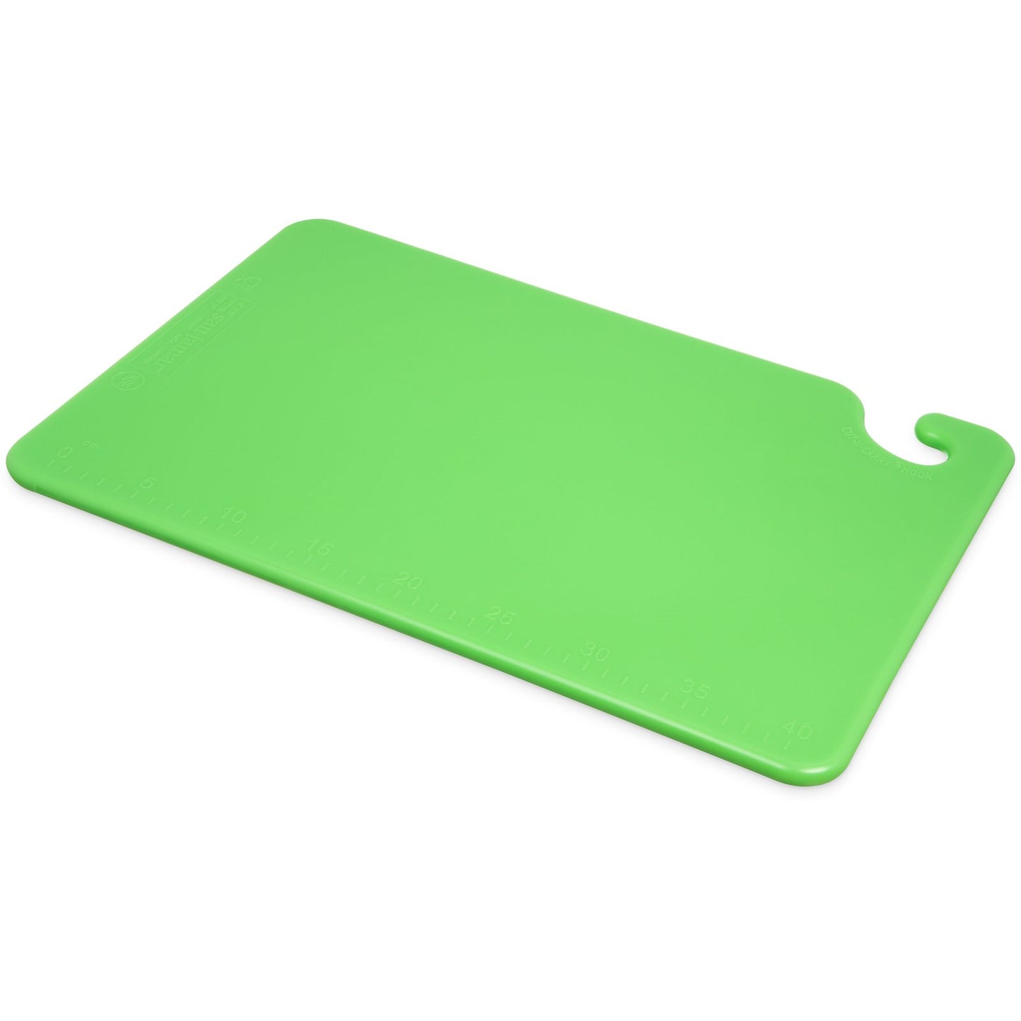 San Jamar CB121812GN 12" x 18" x 0.5" Green Cut-N-Carry Cutting Board