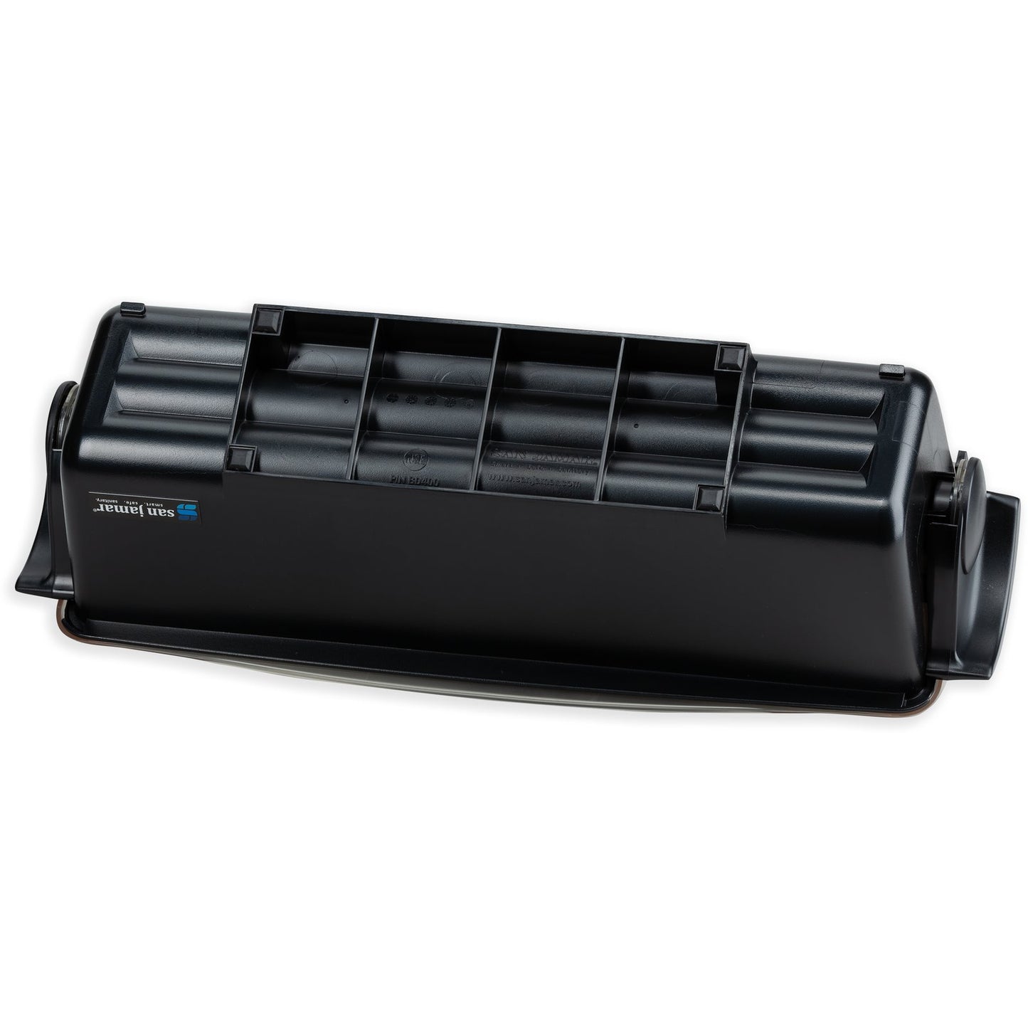 San Jamar BD4005S 8 Pint Black 5-Tray Dome Garnish Center