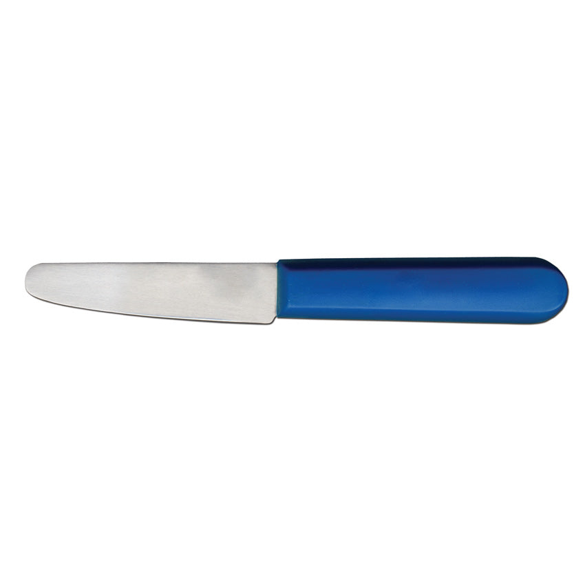 Omcan 12750 3 1/2-inch Blue Handle Clam Knife