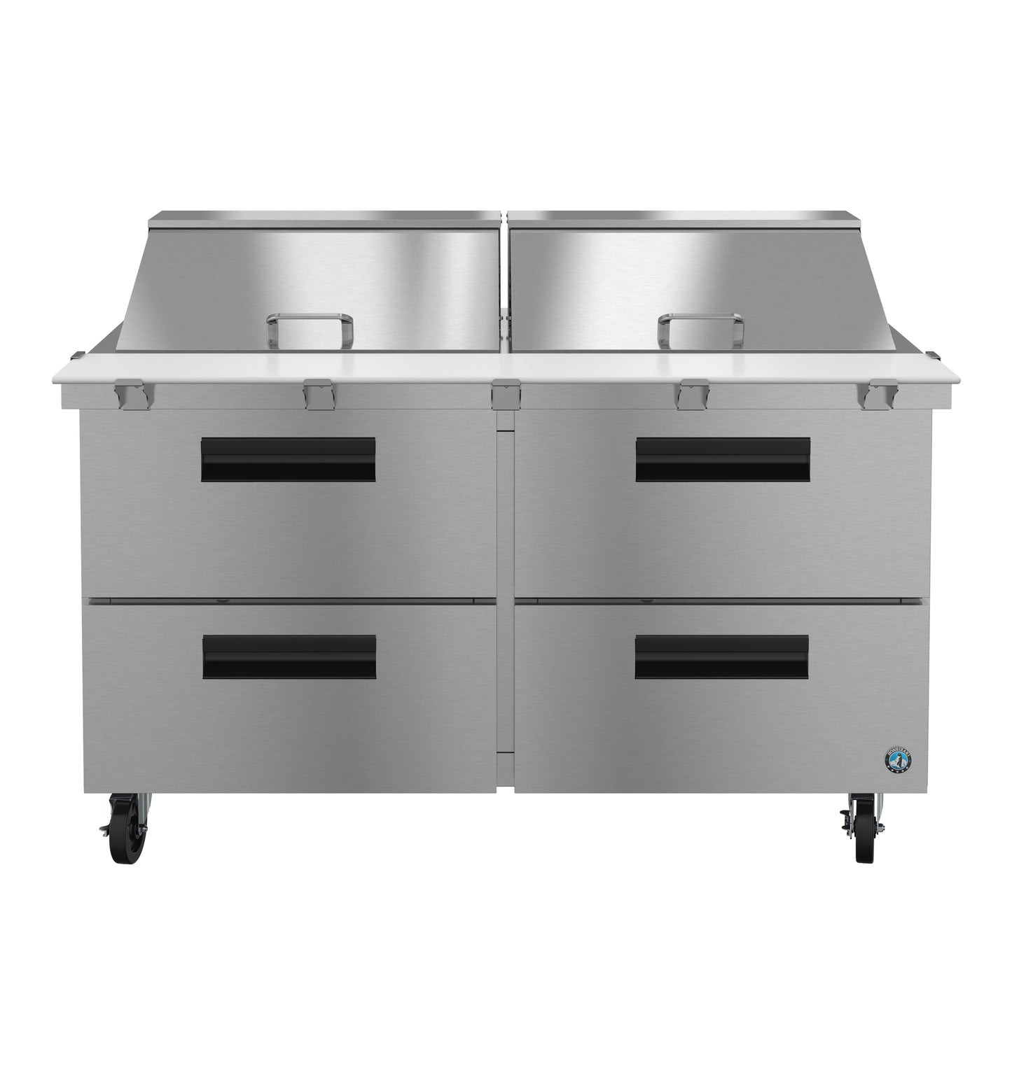 Hoshizaki SR60B-24MD4 Two Section Stainless Drawers Mega Top Prep Table Refrigerator