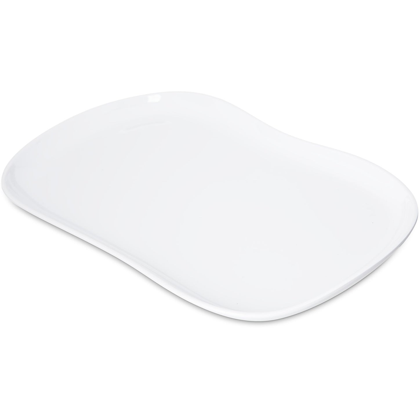 Carlisle 5300902 13" x 7" White Stadia Melamine Platter