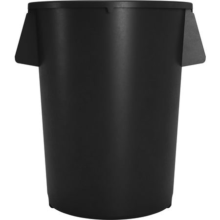 Sparta 84105503 55 Gallon Black Round Polyethylene Bronco Waste Bin Trash Container