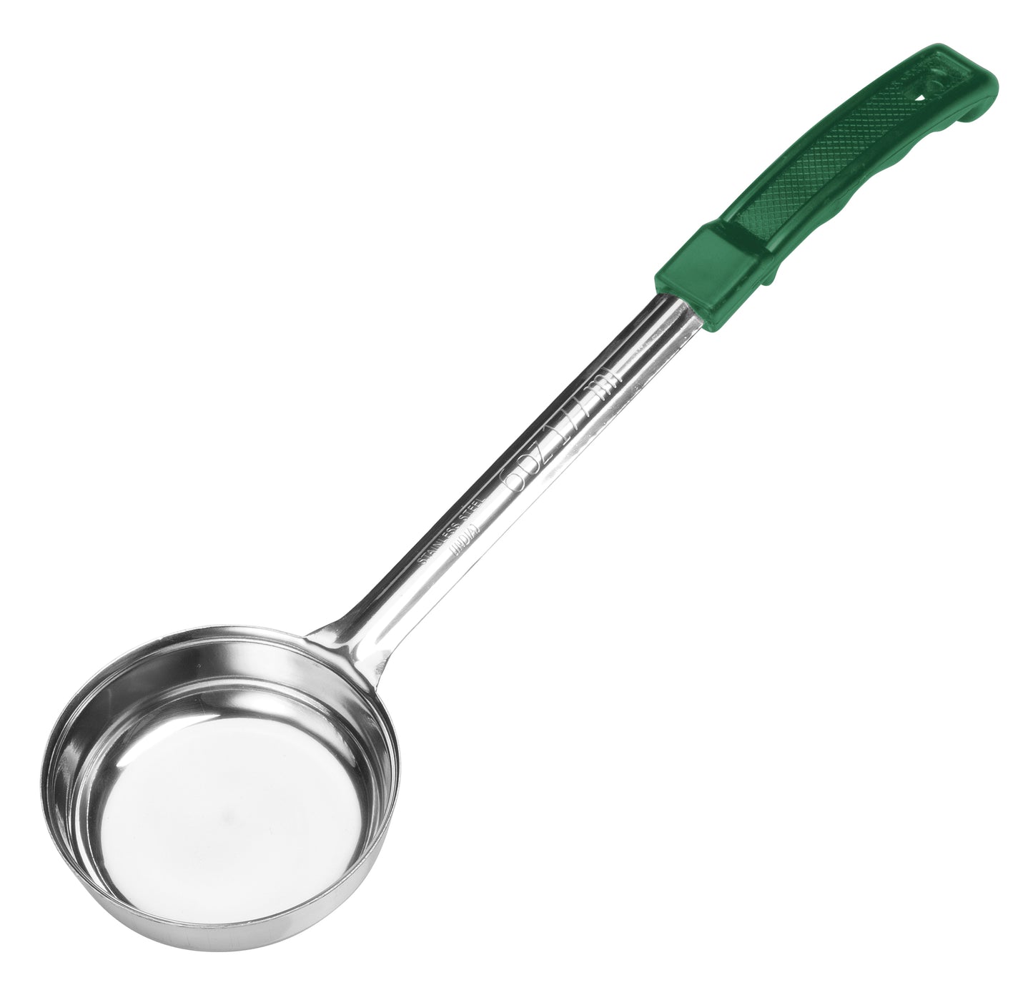 Winco FPSN-6 6 oz. Green Stainless Steel Solid Food Portioner