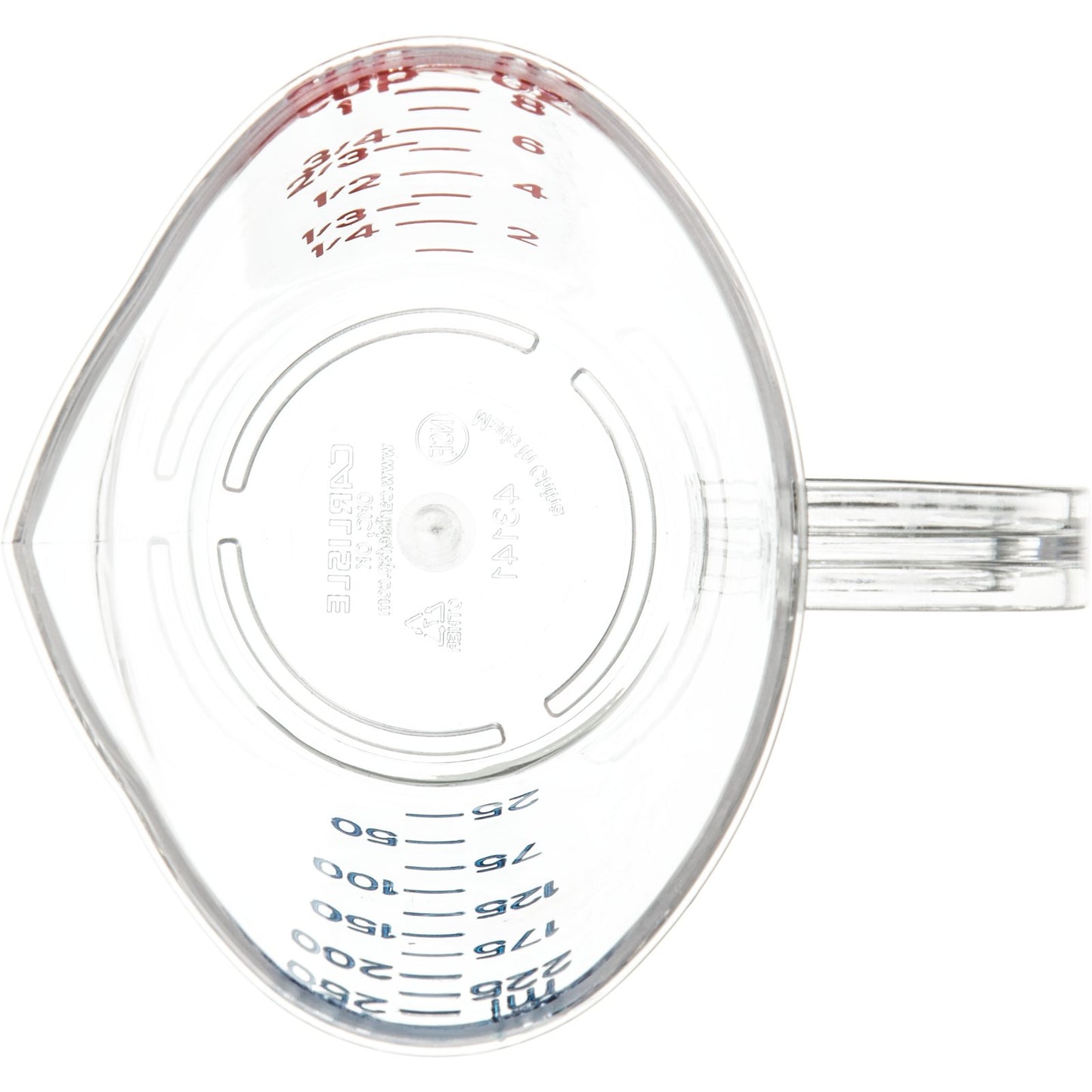 Carlisle 4314107 1 c Clear Polycarbonate Commercial Measuring Cup