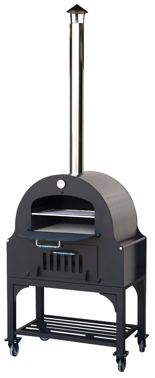 Omcan 31312 34" Outdoor Wood Burning Oven with Stainless Steel Oven Shelf