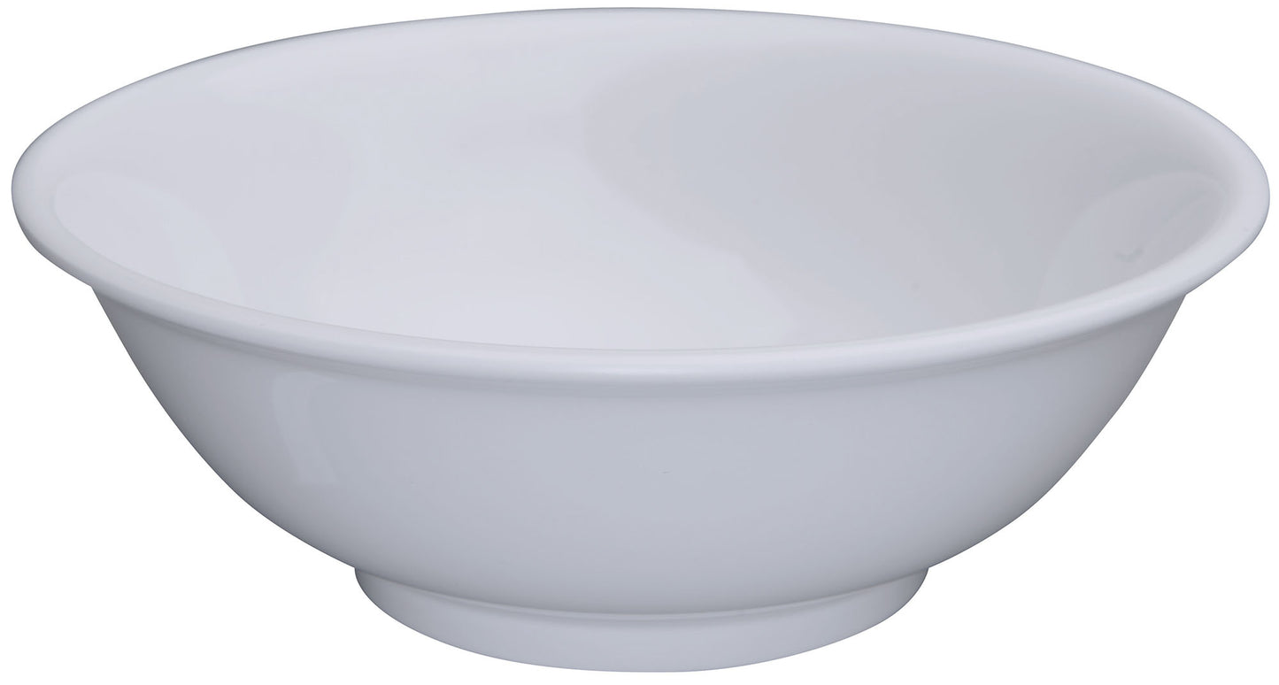 Winco MMB-41W 41 oz. White Melamine Rimless Bowls