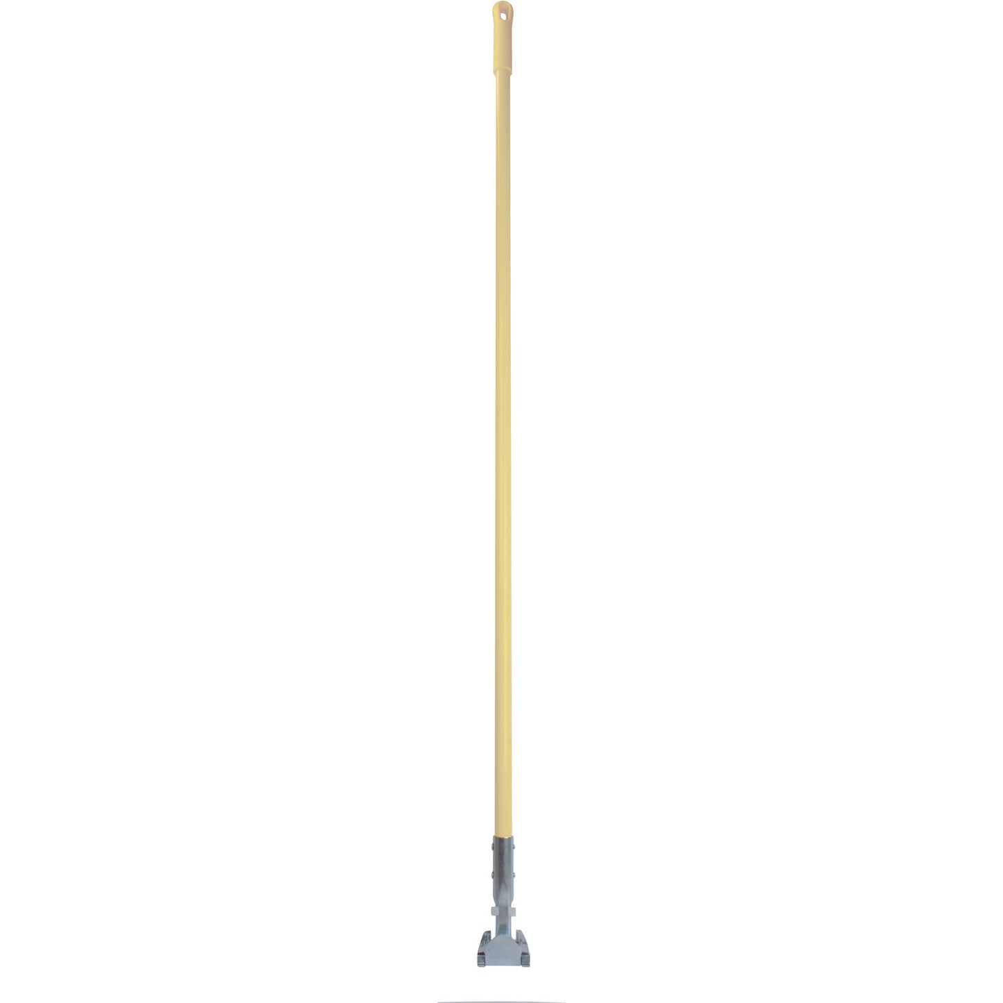 Carlisle 362113EC25 60" Tan Fiberglass Dust Mop Handle with Clip-On Connector