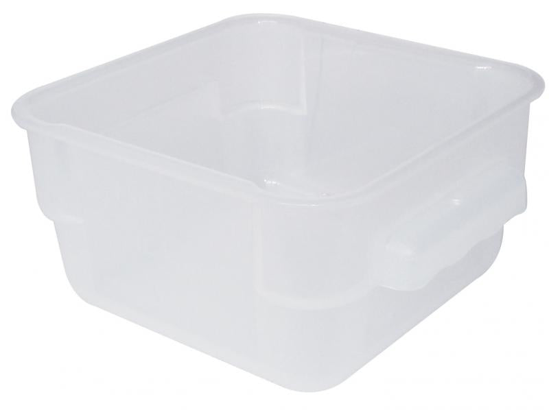 Omcan 80239 2 Qt White Square Food Storage Container