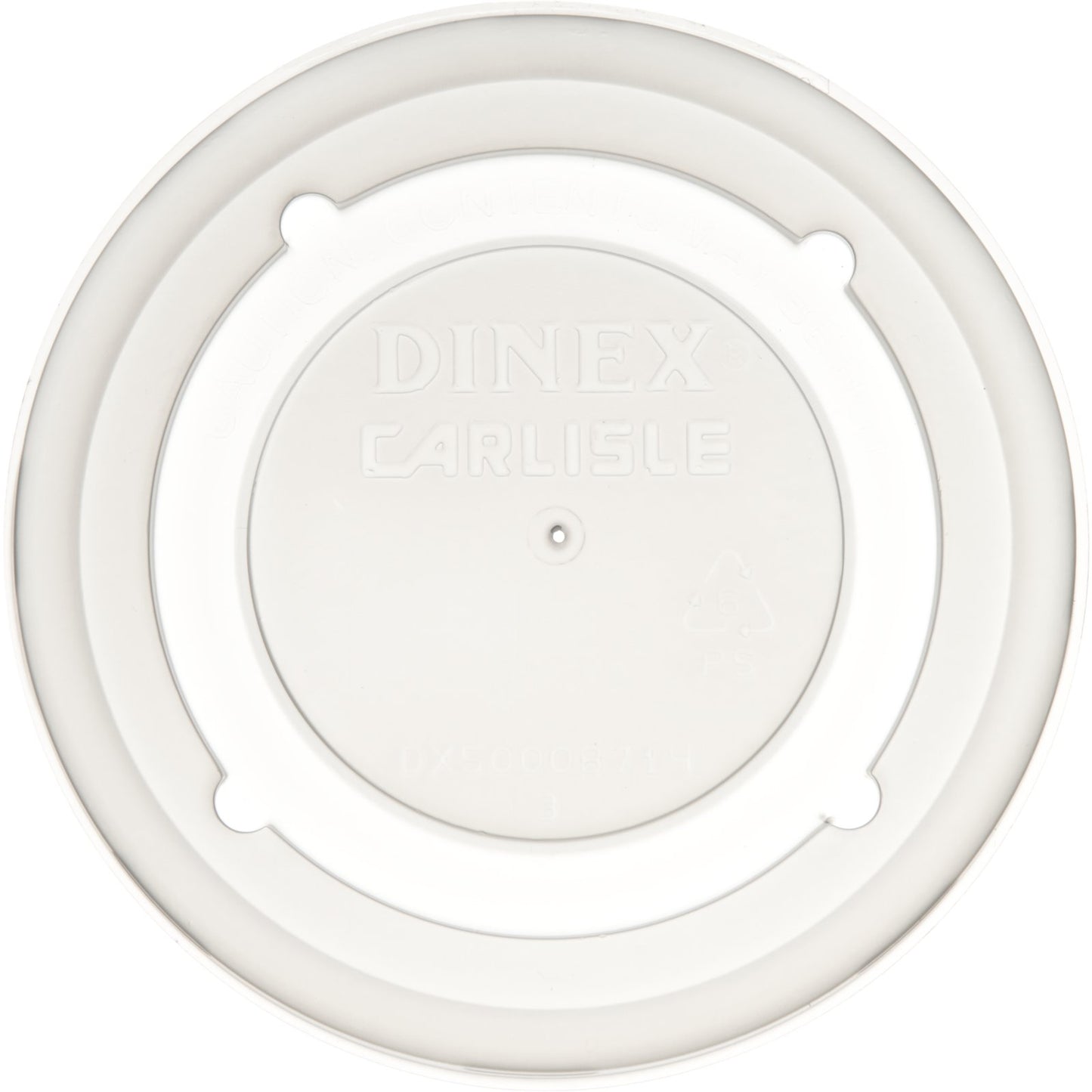 Dinex DX50008714 3.5" Translucent Fenwick Mug & Bowl Lid (1500/cs)