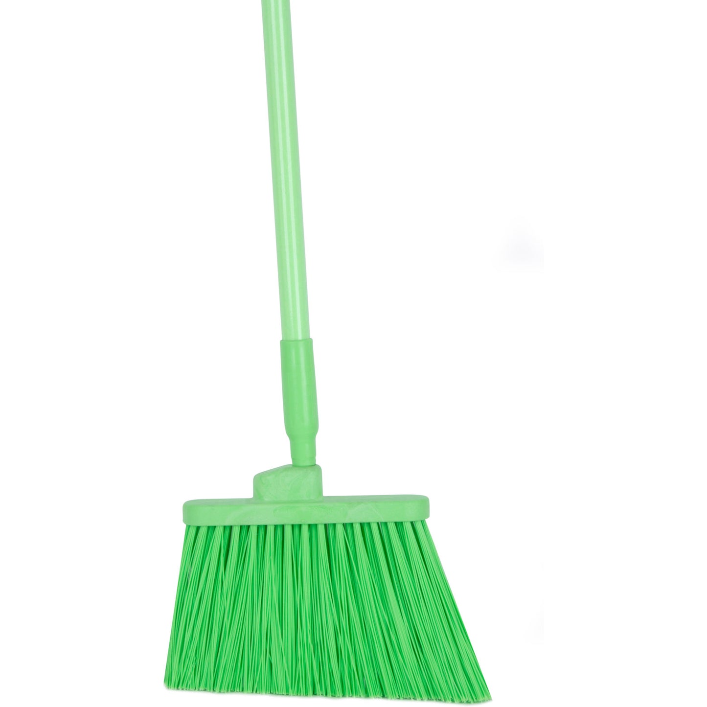 Carlisle 41083EC75 56" Lime Color Coded Duo-Sweep Unflagged Angle Broom