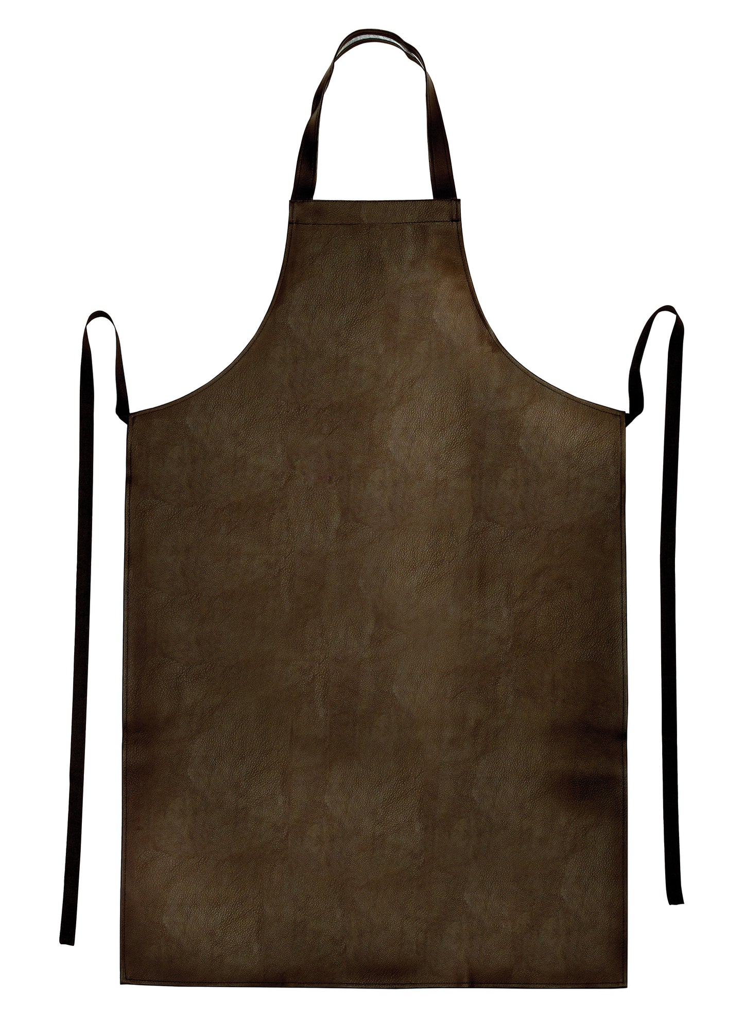 Winco BAW-2740BN 25.5"x 40" Brown Vinyl Dishwashing Apron, Heavyweight
