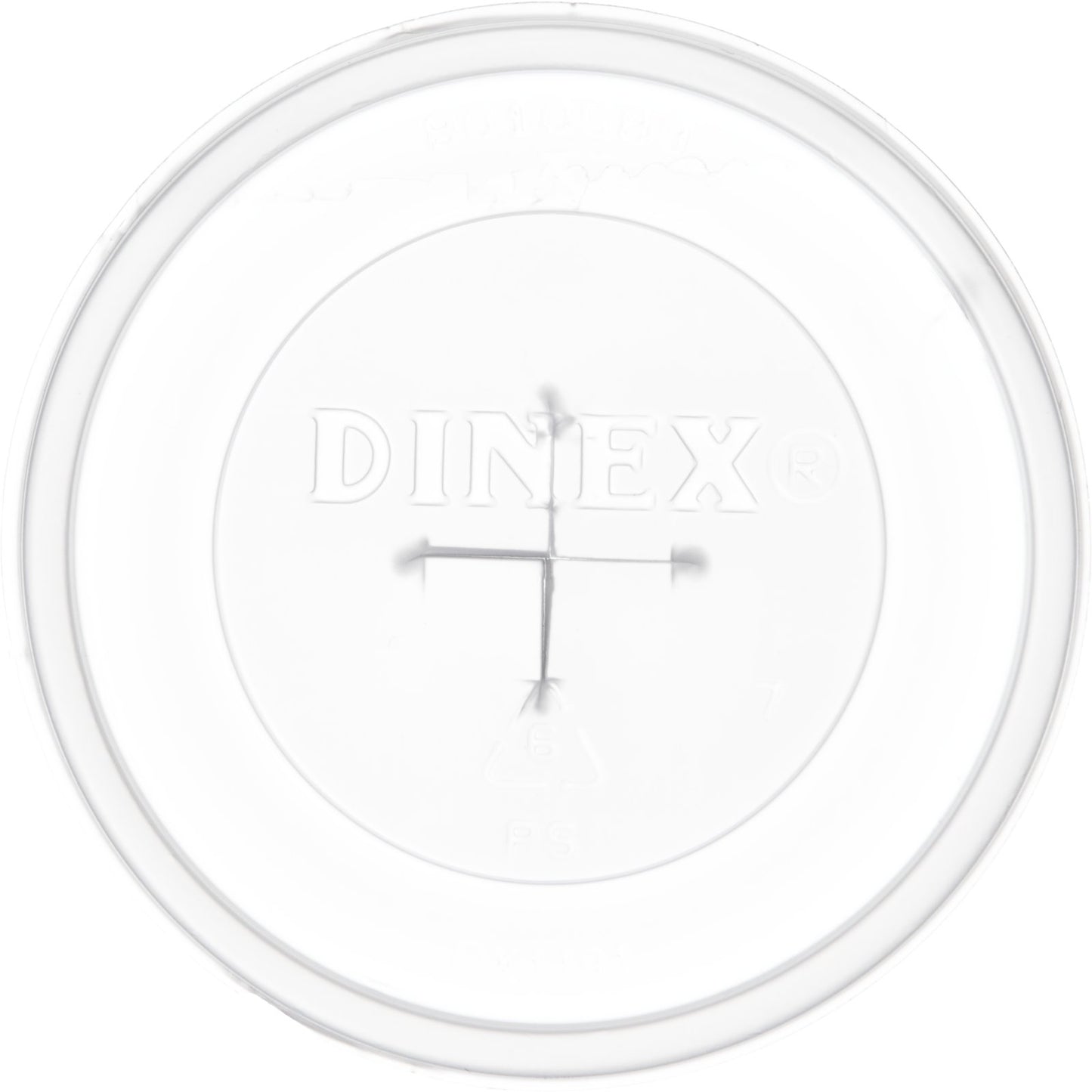 Dinex DX1191ST8714 Translucent Disposable Lid with Straw Slot fits 6 oz Louis & 8 oz Textured Tumblers (1000/cs)