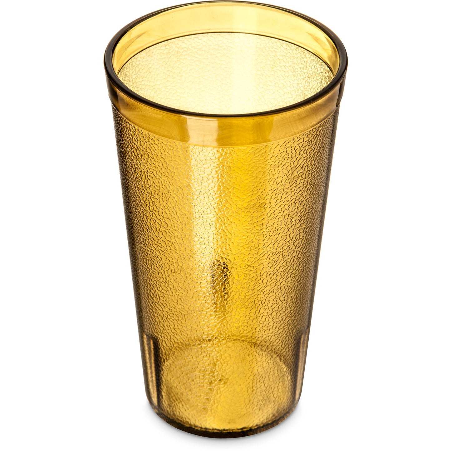 Carlisle 521613 16 oz Amber SAN Stackable Plastic Tumbler