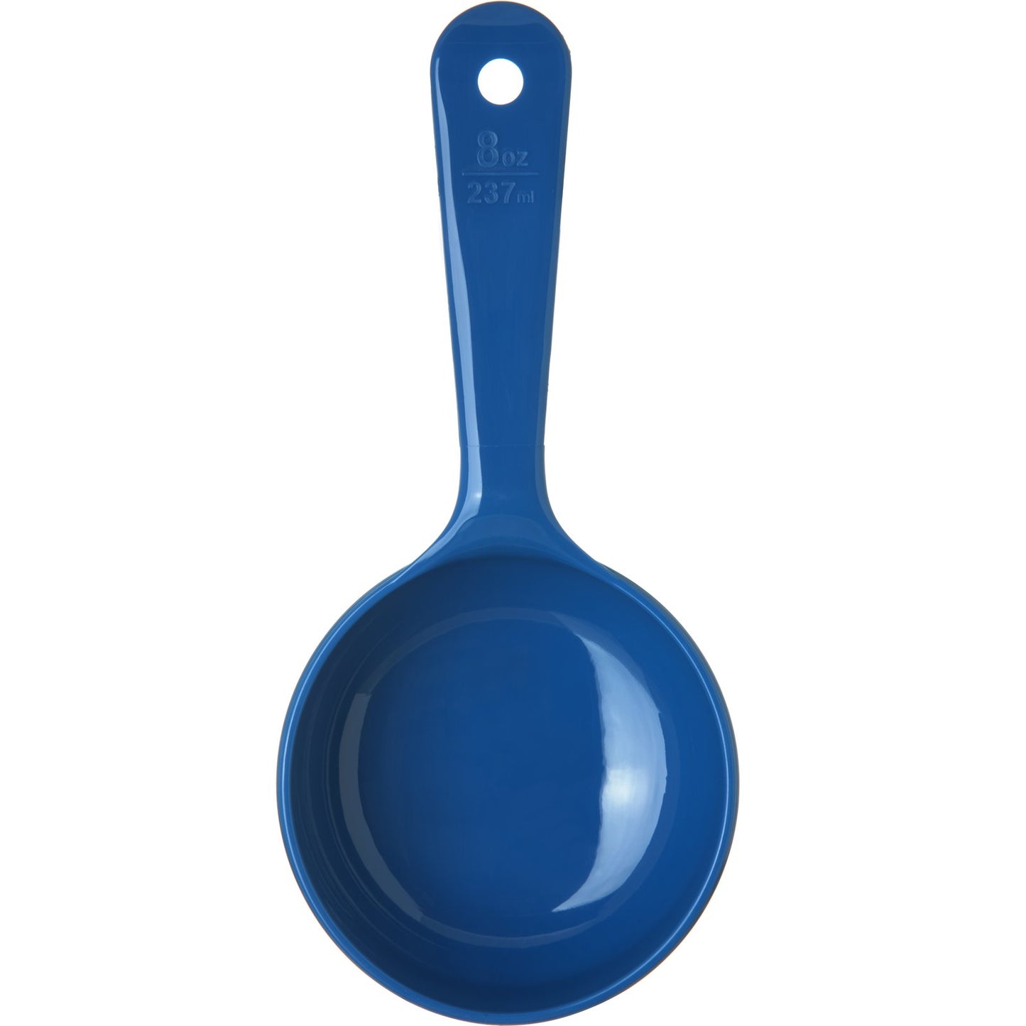 Carlisle 493114 8 oz Blue Acetal Measure Miser Solid Short Handle