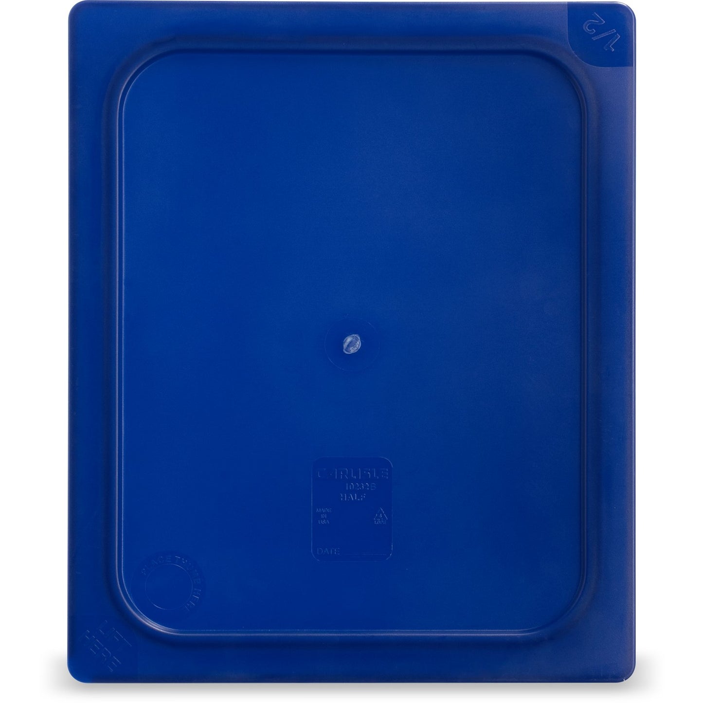 Carlisle 10212B60 Full-Size Dark Blue Polyethylene Smart Lids Food Pan Lid