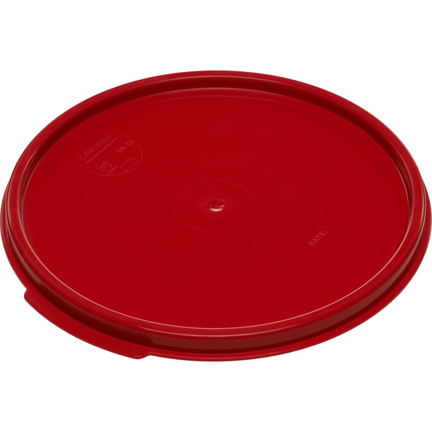 Carlisle 1077205 6 - 8 Qt Red Polypropylene StorPlus Color-Coded Food Storage Container Lid