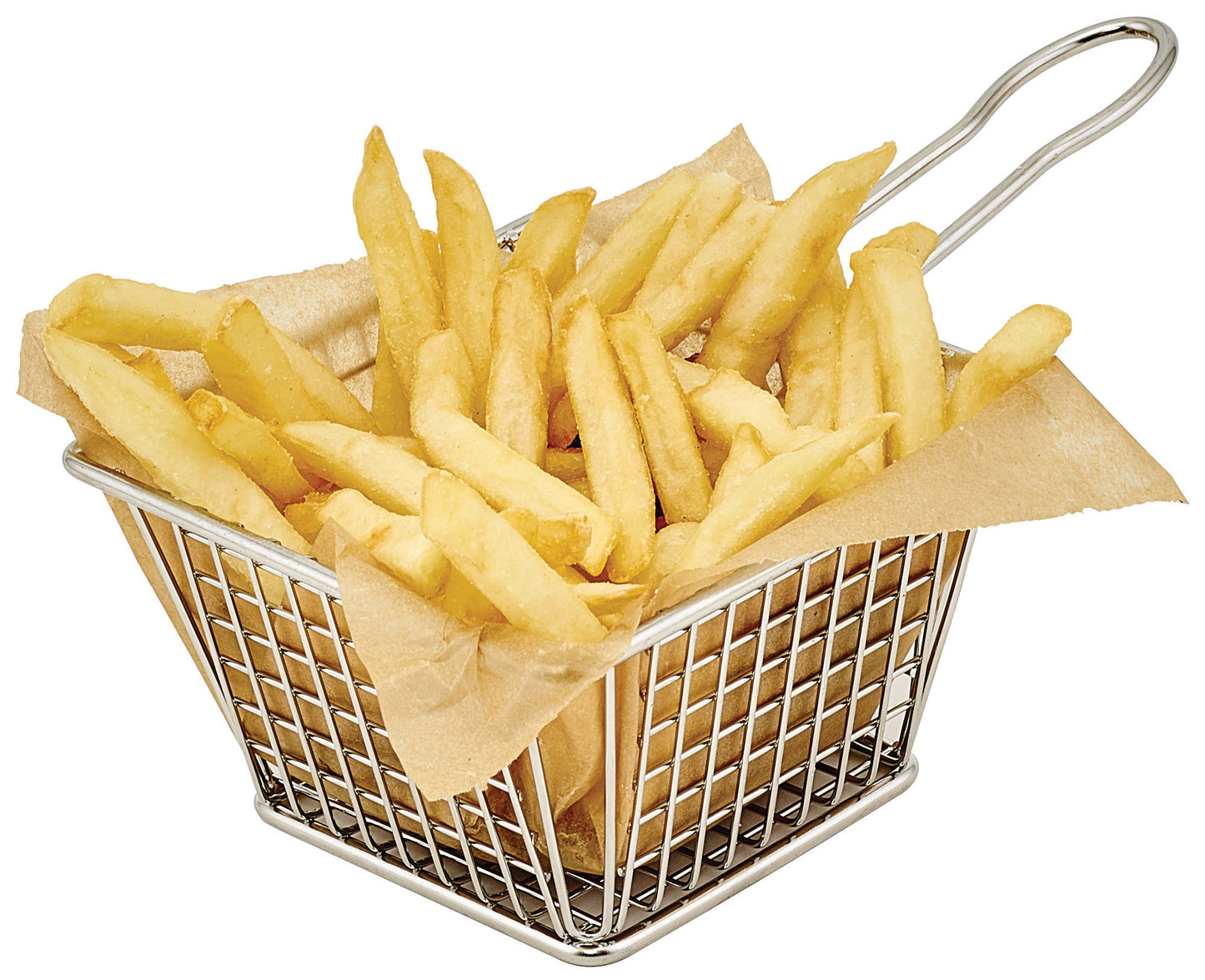 Winco FBM-544T 5"x4"x4" Rectangular Mini Fry Basket